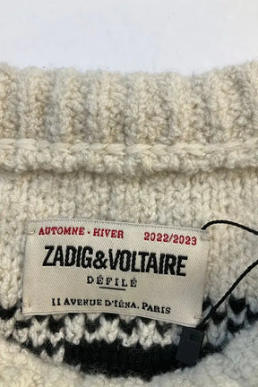 Pull Zadig & Voltaire Ecru en Cachemire