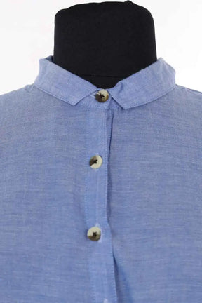 Chemise Leon & Harper Bleu en Coton