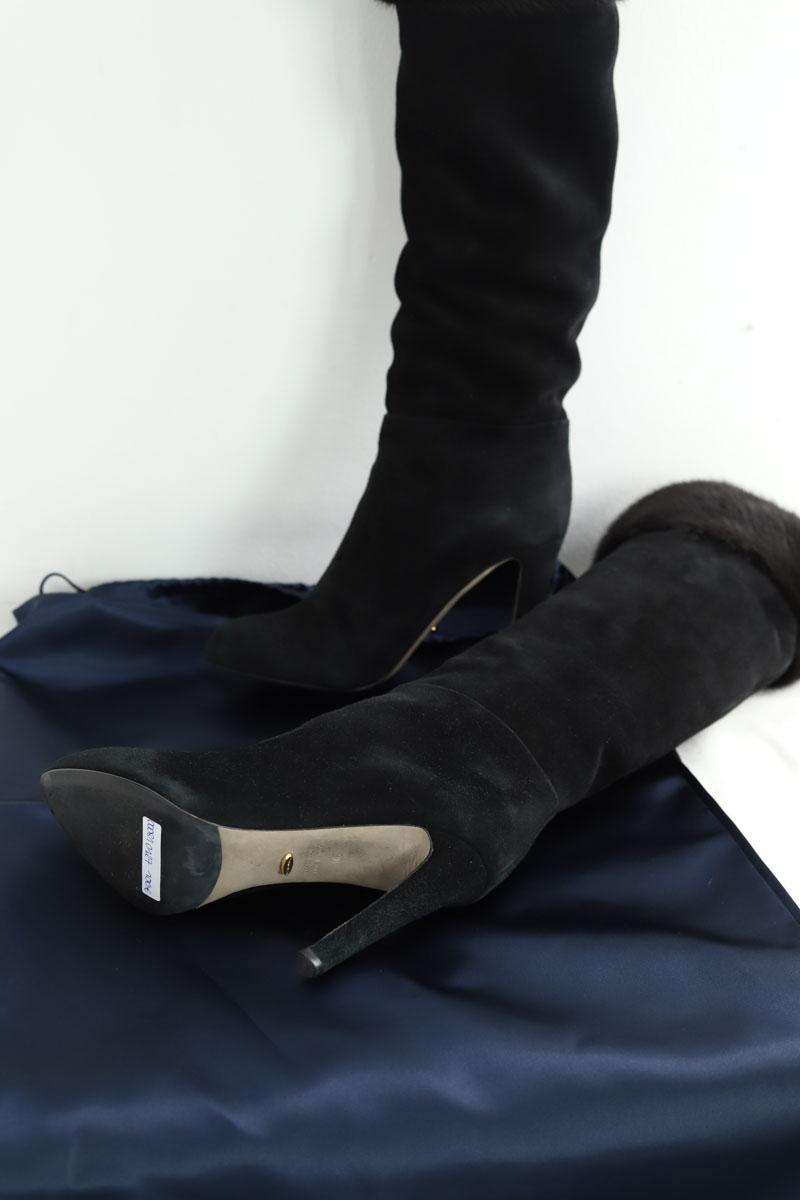 Boots fourées Sergio Rossi  Noir