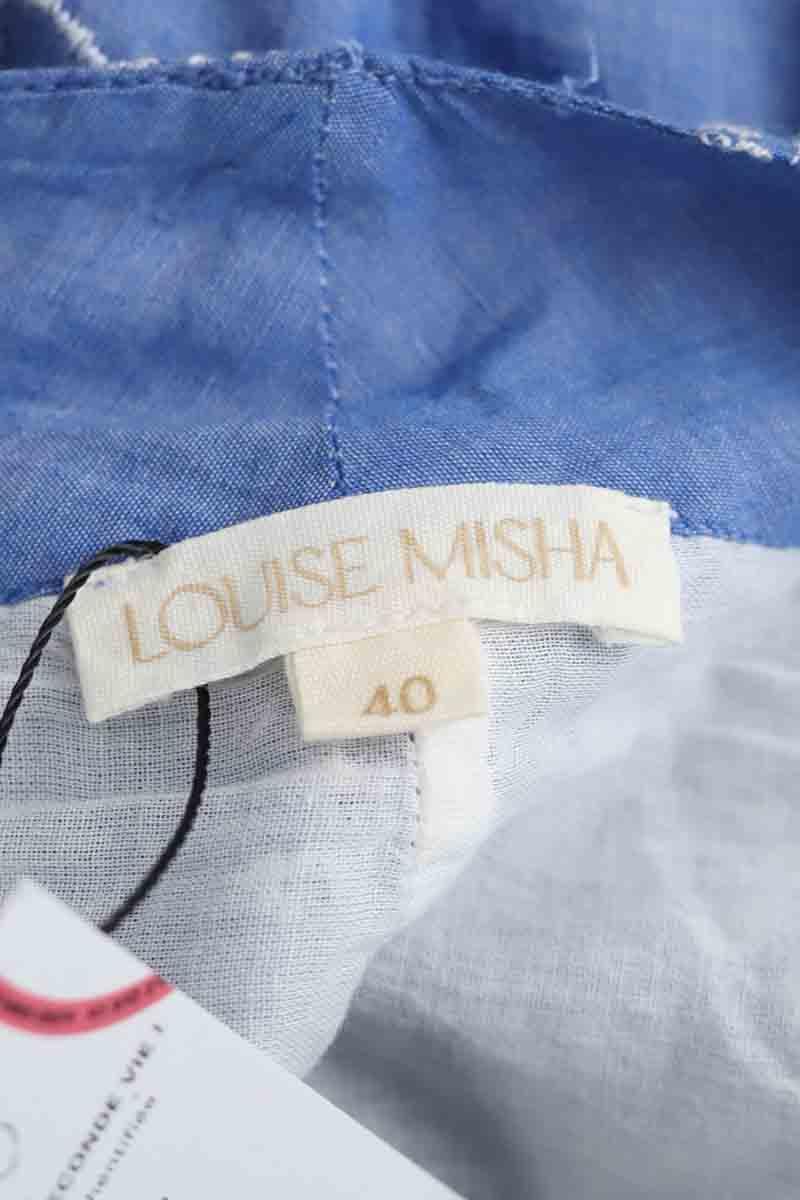 Pantalon large Louise Misha  Bleu