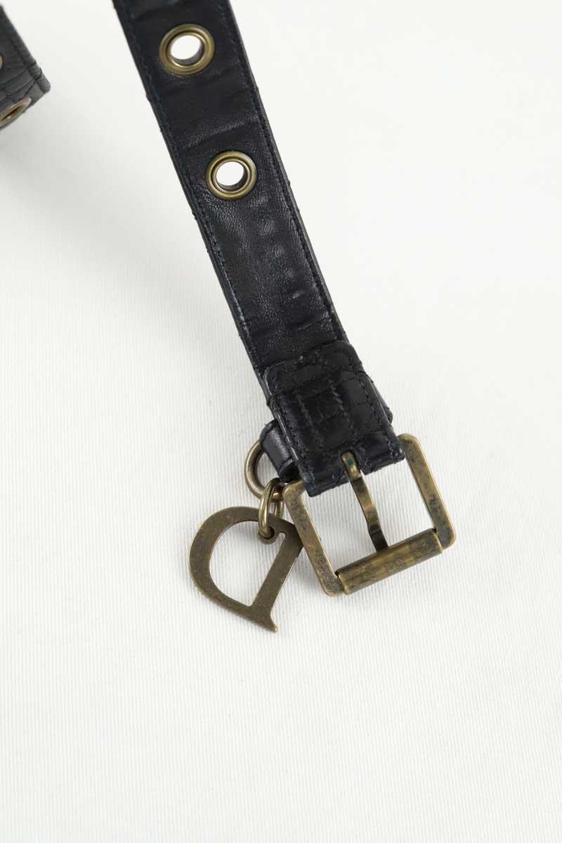 Ceinture en cuir Dior  Noir