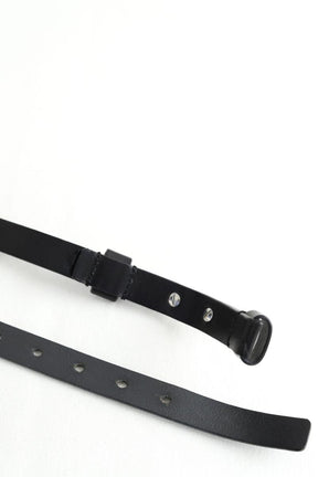 Ceinture en cuir Maje  Noir