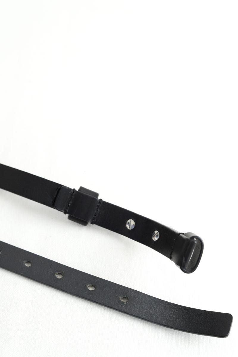 Ceinture en cuir Maje  Noir