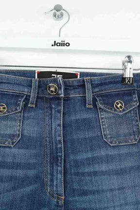 Jean droit Elisabetta Franchi  Bleu