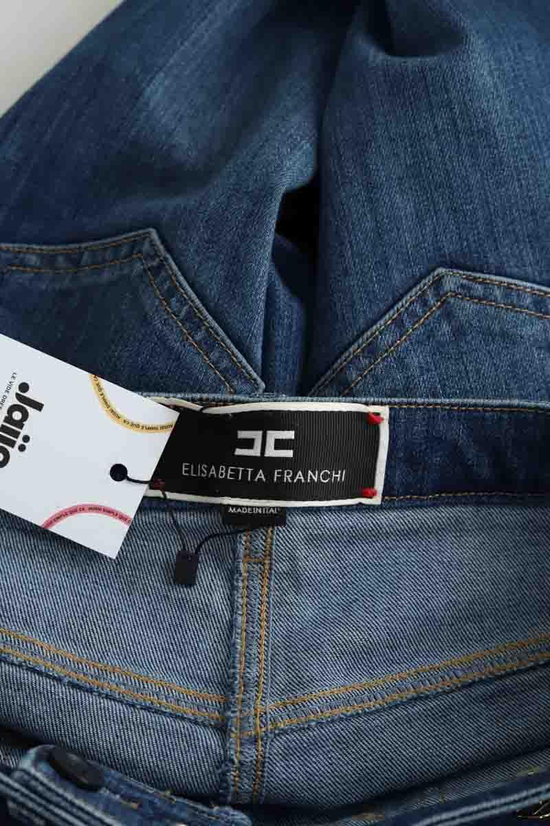 Jean droit Elisabetta Franchi  Bleu