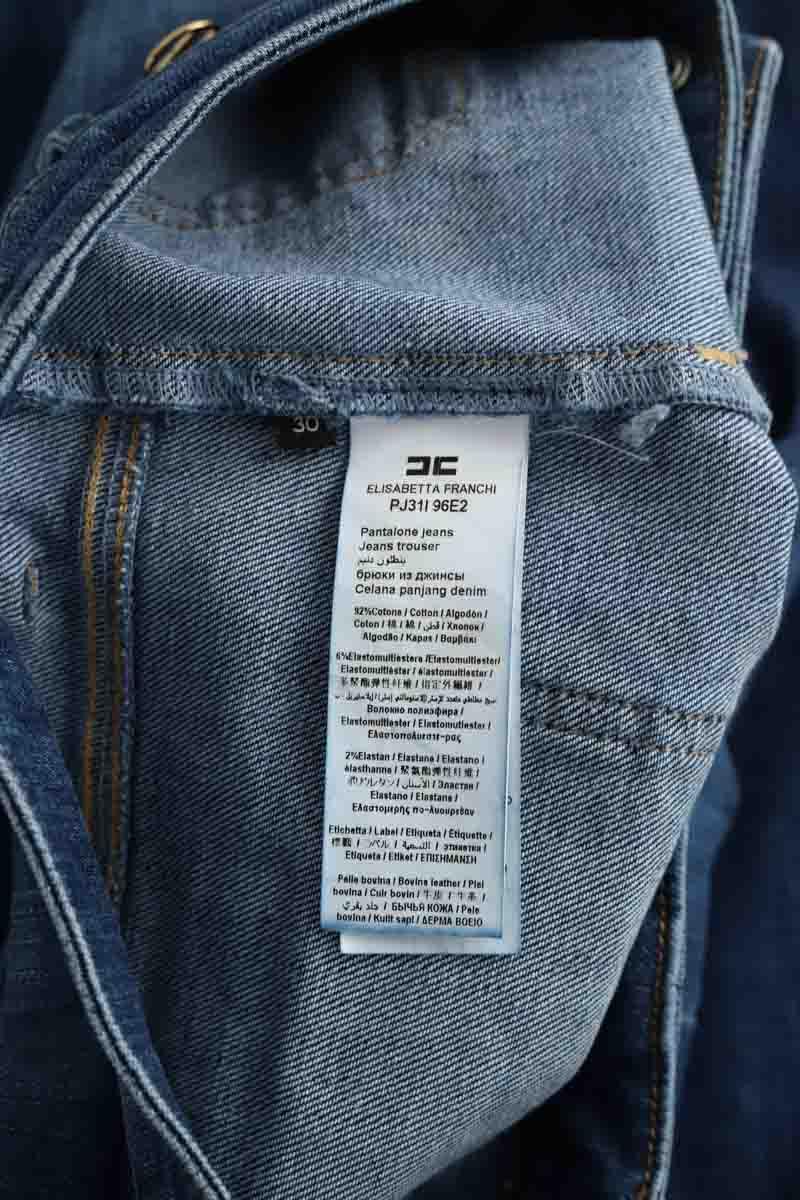 Jean droit Elisabetta Franchi  Bleu