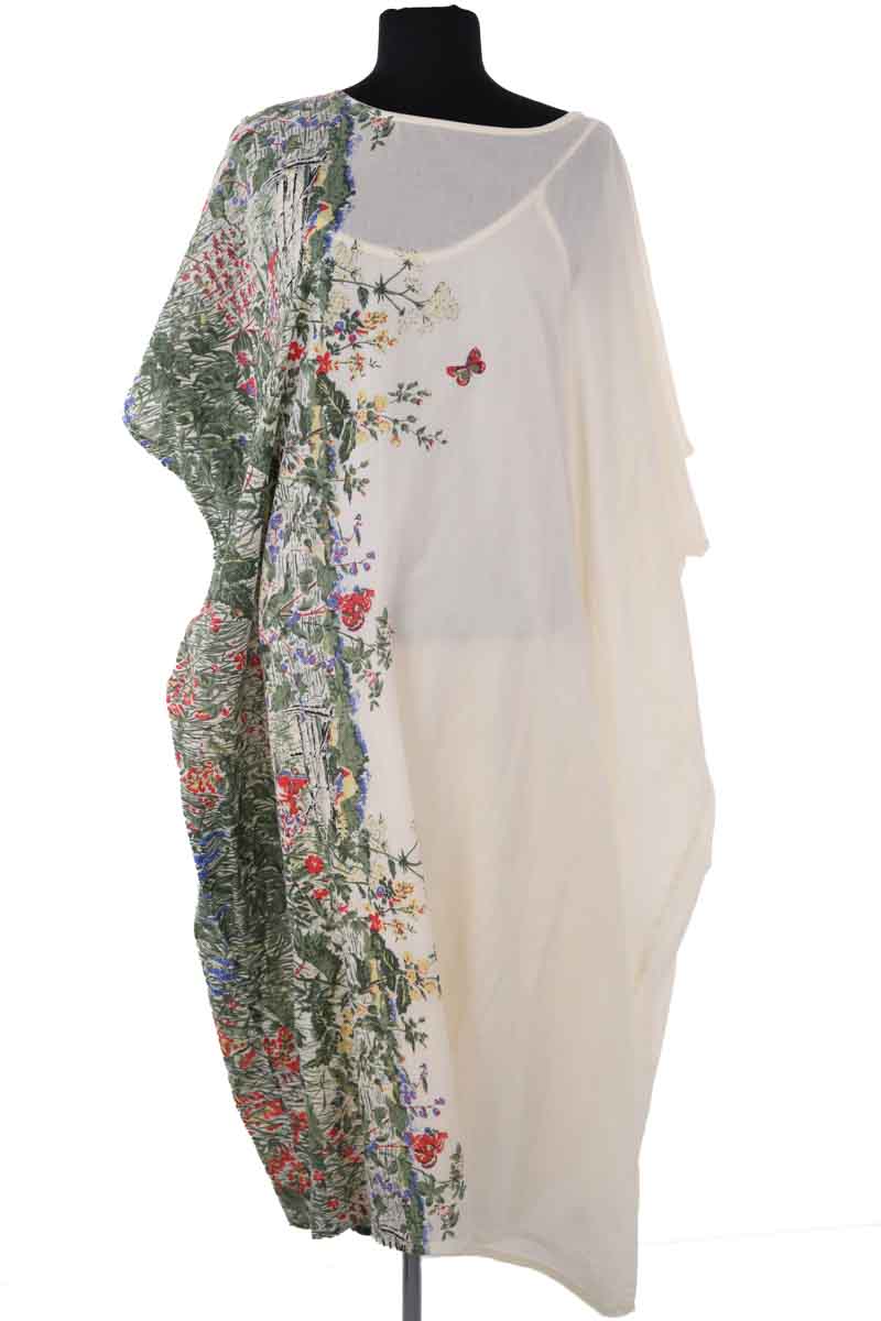 Robe en coton écrue