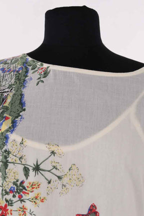Robe en coton écrue