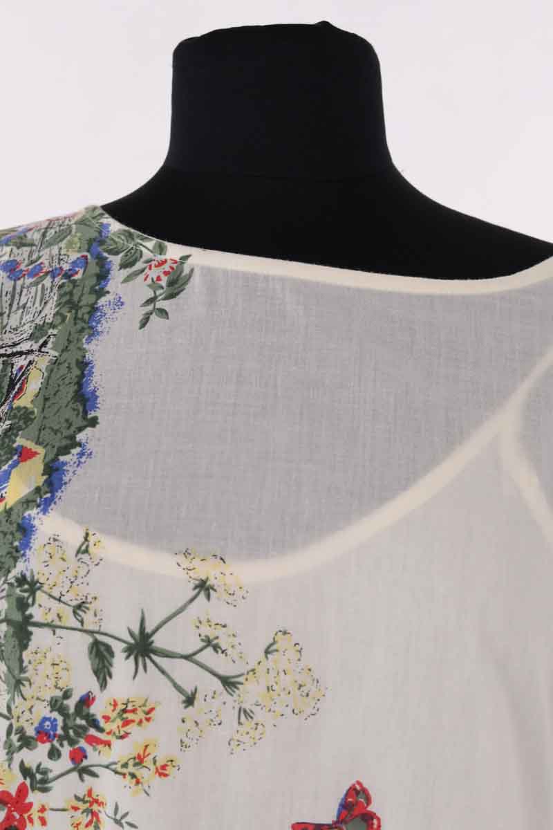Robe en coton écrue