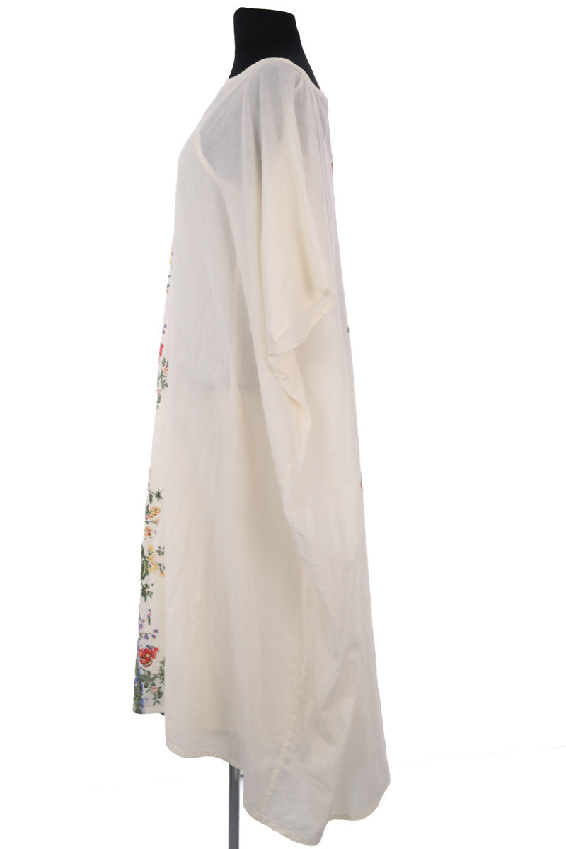 Robe en coton écrue
