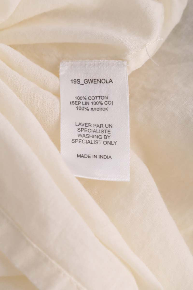 Robe en coton écrue