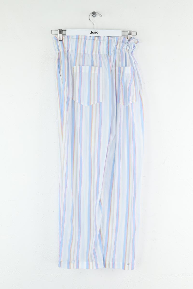 Pantalon droit The Label Edition  Bleu