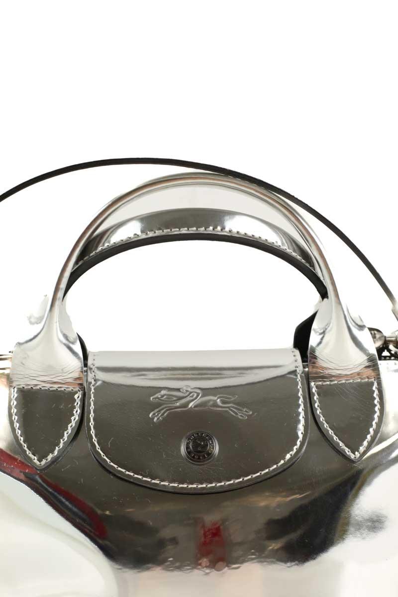 Mini sac Longchamp Pliage Argent