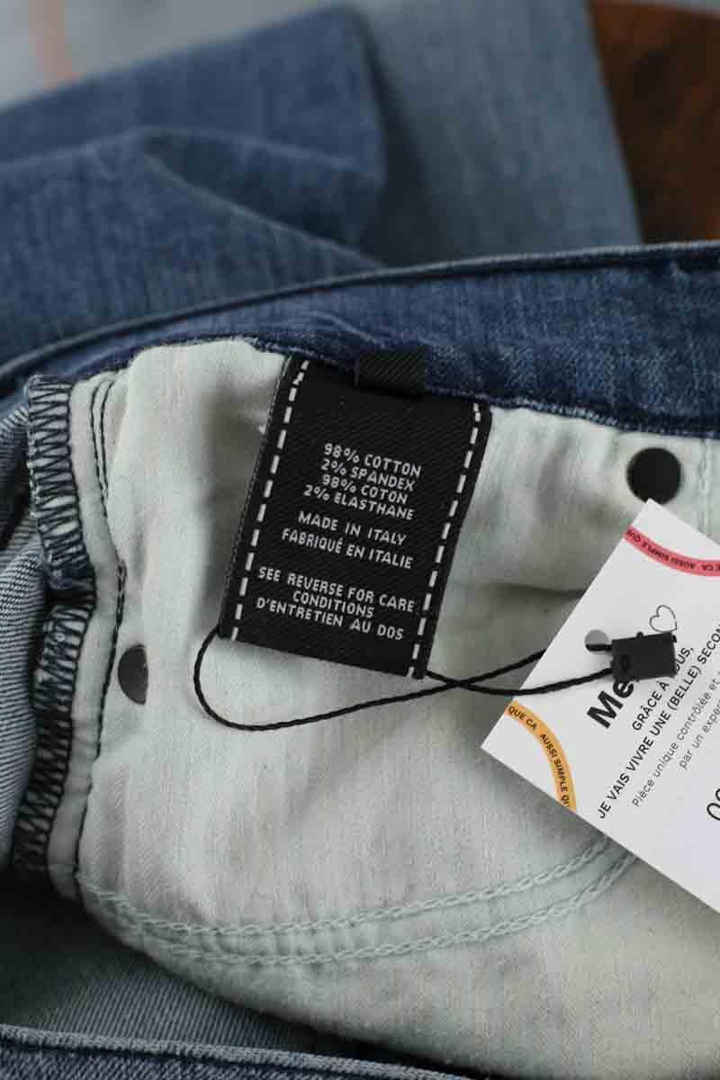 Slim 7 For All Mankind  Bleu