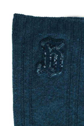 Lot tour de cou et bonnet Galliano  Bleu