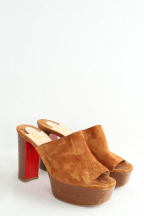 Talons Christian Louboutin  Marron