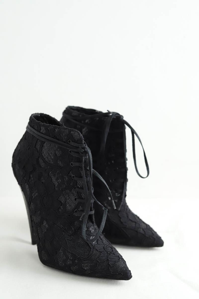 Boots à lacets Saint Laurent  Noir