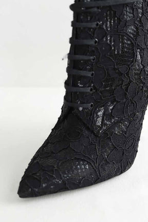 Boots à lacets Saint Laurent  Noir