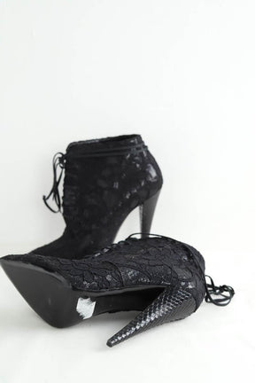 Boots à lacets Saint Laurent  Noir