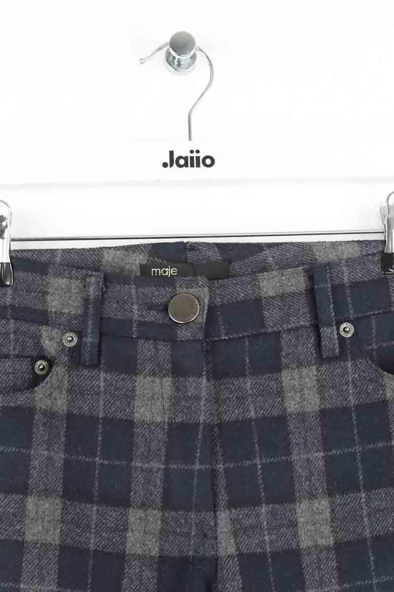 Pantalon droit Maje  Gris