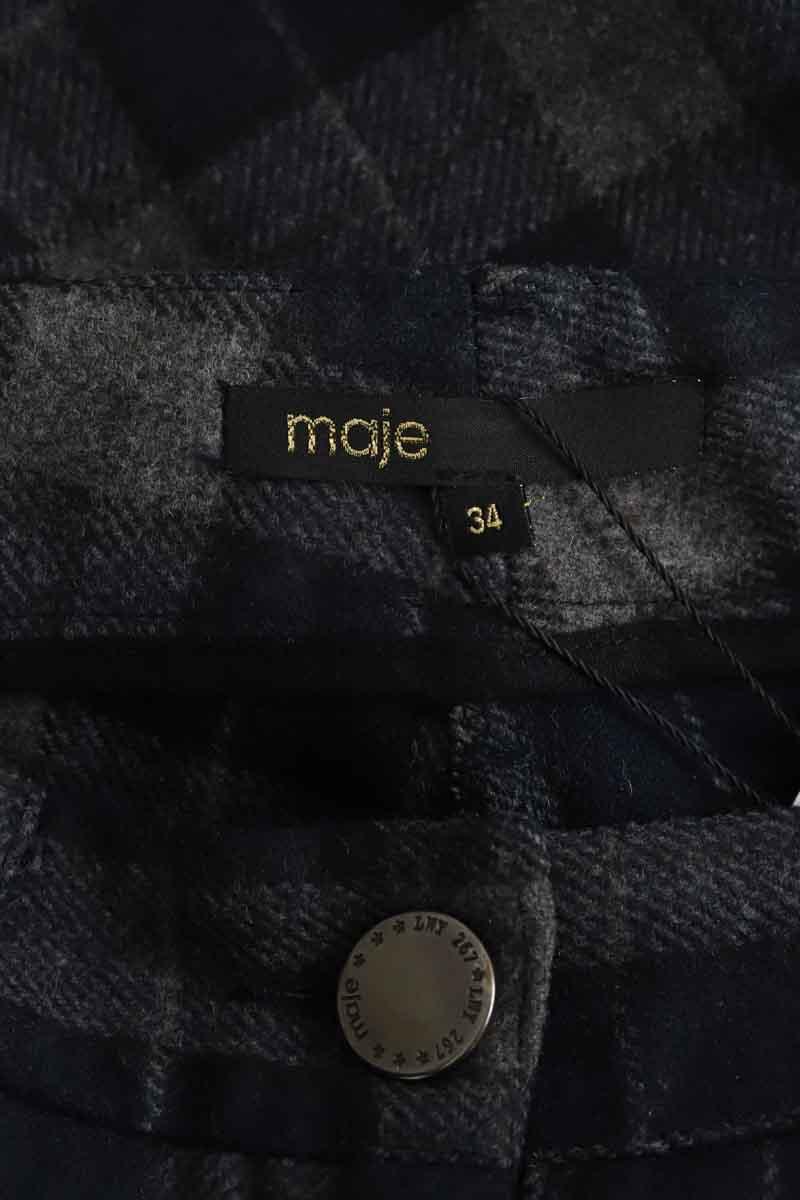 Pantalon droit Maje  Gris