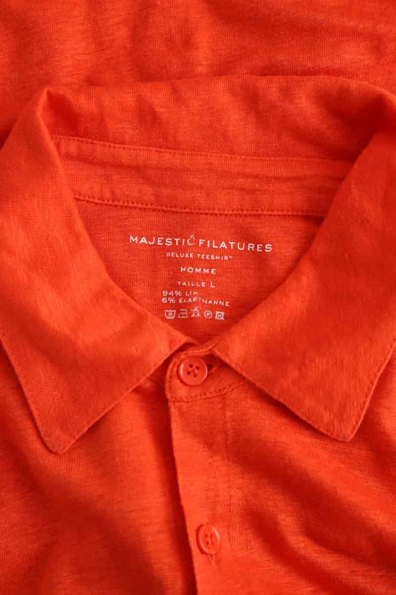 T-shirt Majestic Filatures  Orange