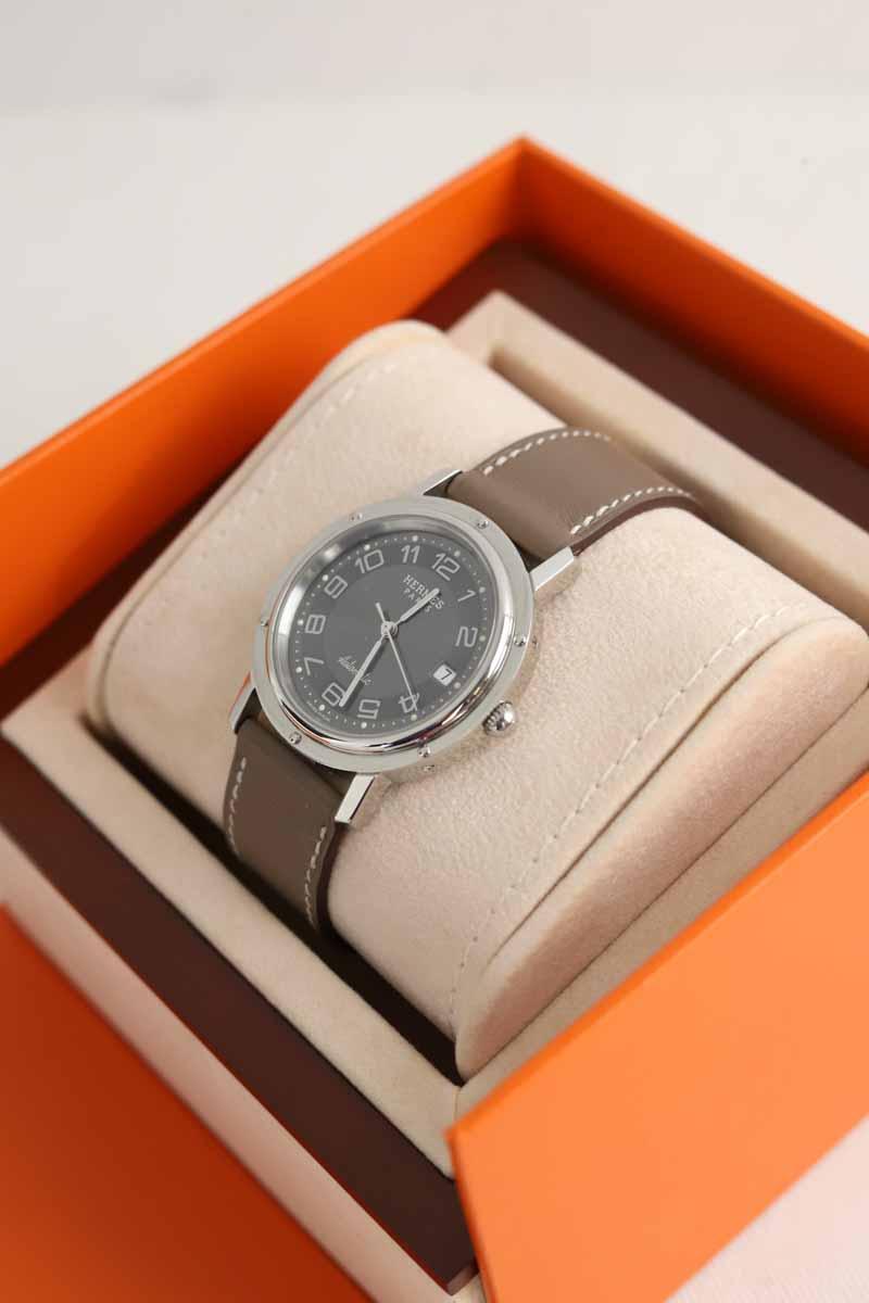 Montre Hermès Clipper Beige