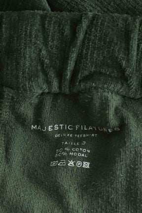 Pantalon droit Majestic Filatures  Vert