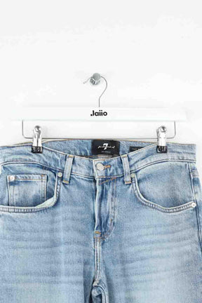 Jean droit 7 For All Mankind  Bleu
