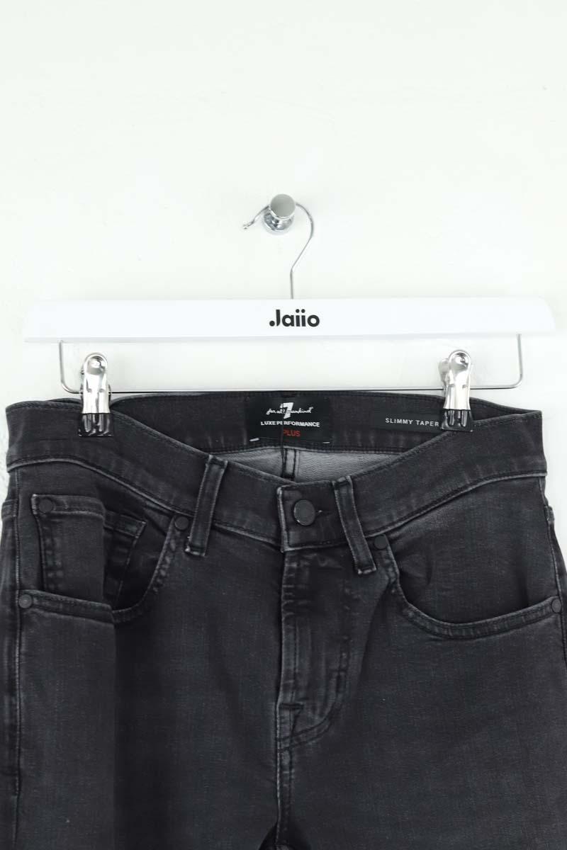 Jean droit 7 For All Mankind  Noir