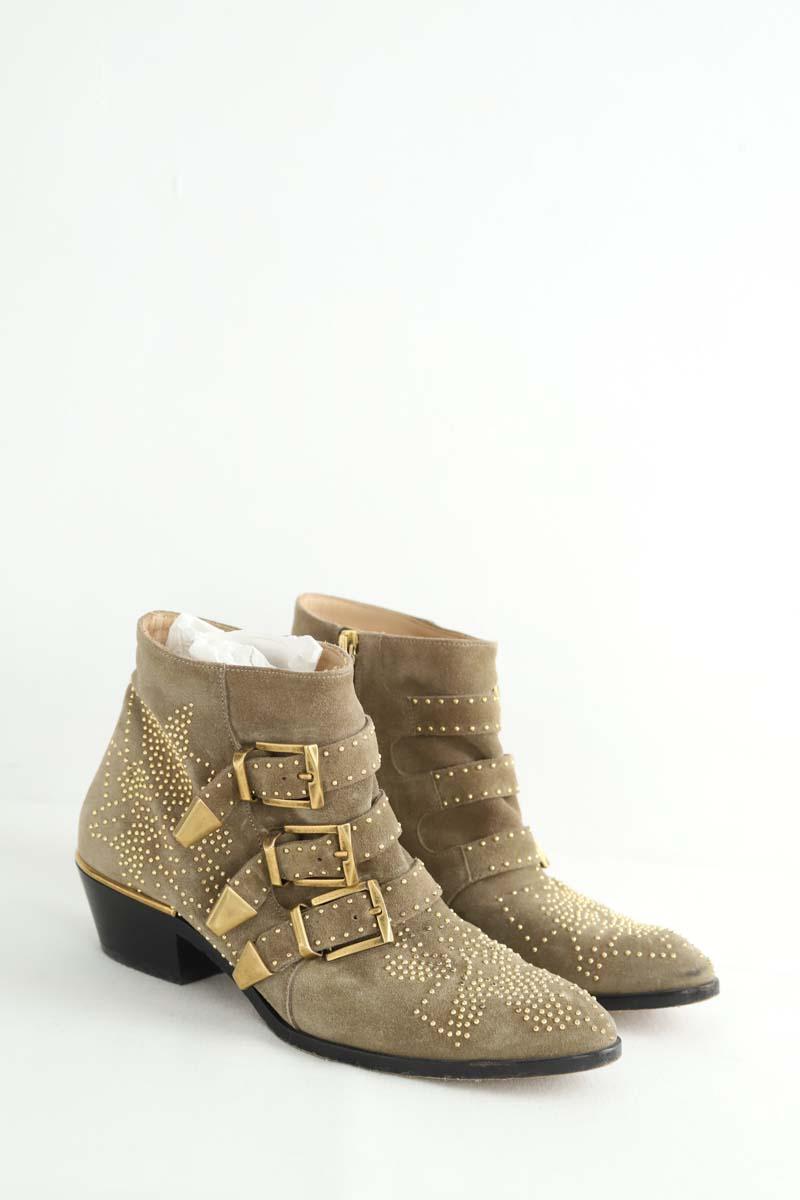 Boots à boucles Chloé  Camel