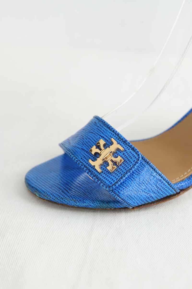 Talons Tory Burch  Bleu