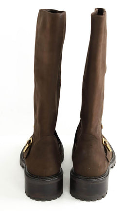 Bottes d'équitation Fendi  Marron