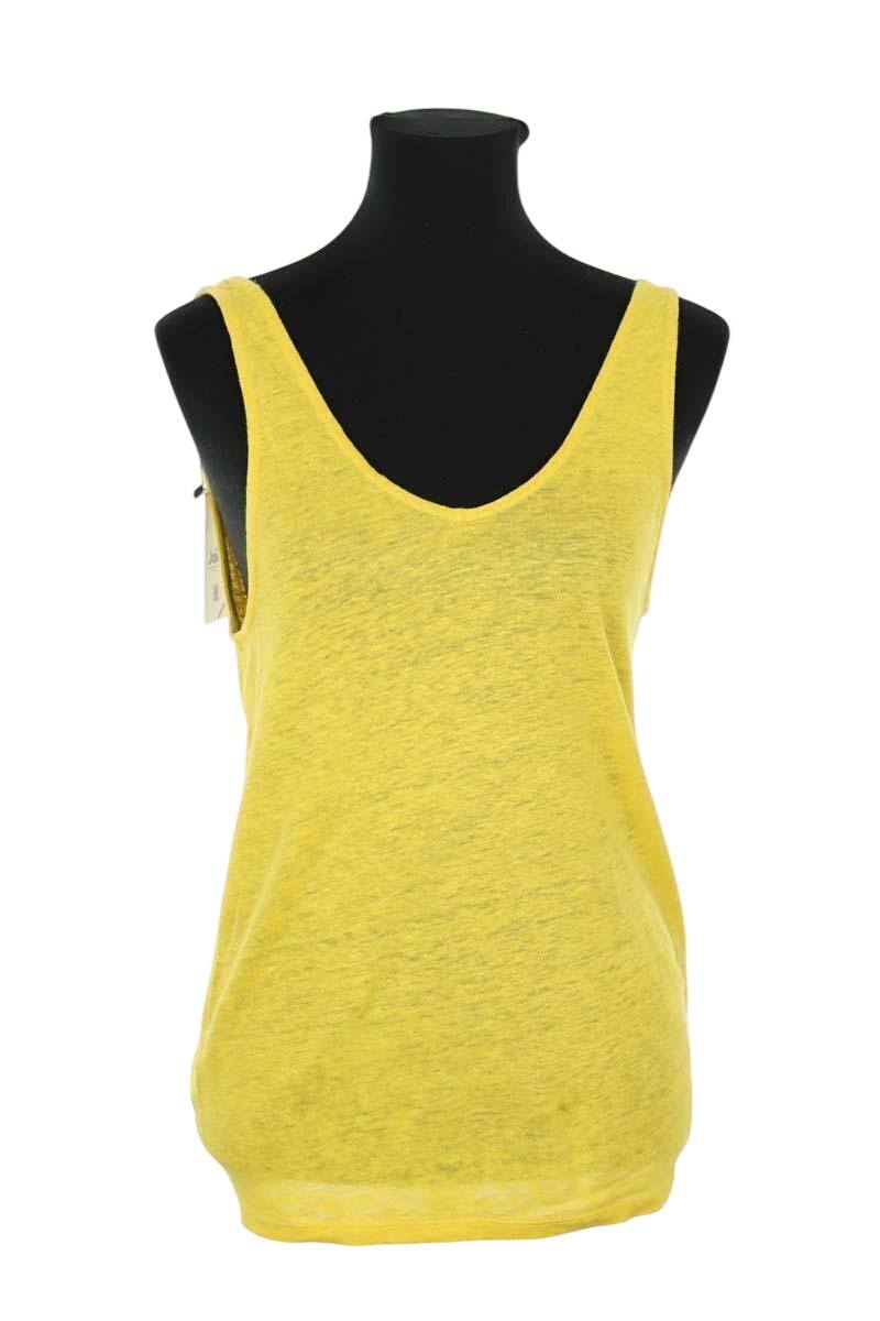 Tops sans manche Majestic Filatures  Jaune