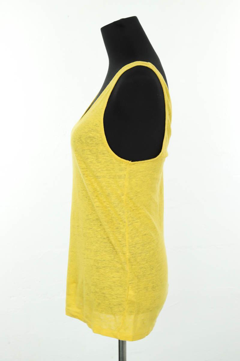 Tops sans manche Majestic Filatures  Jaune