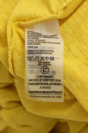 Tops sans manche Majestic Filatures  Jaune