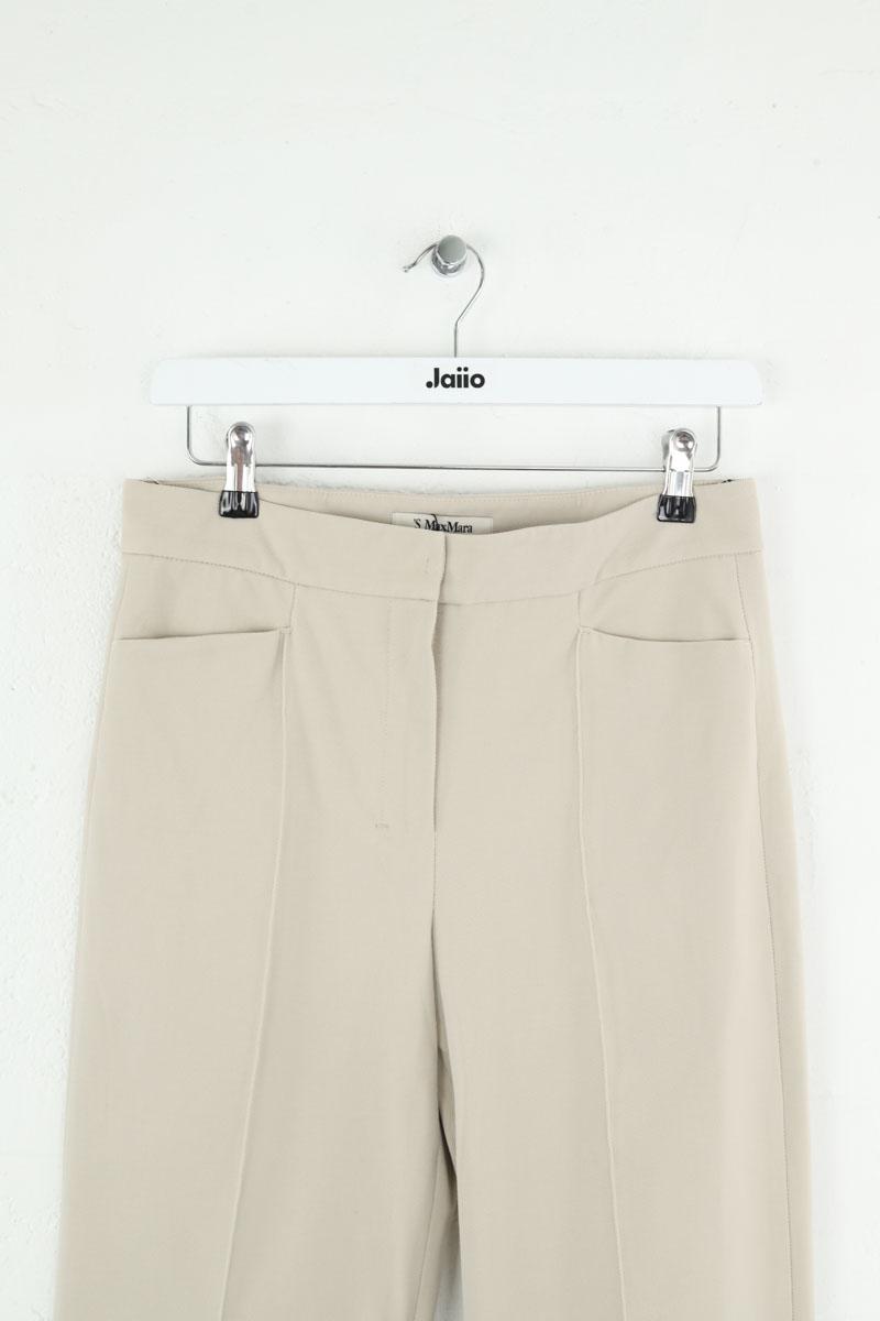 Pantalon droit Max Mara  Ecru