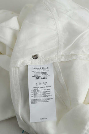 Pantalon droit Armani  Blanc