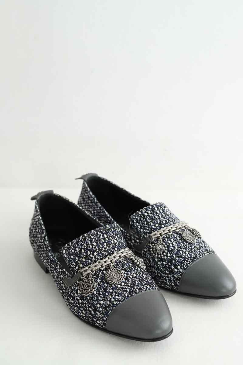 Mocassins Chanel  Marine