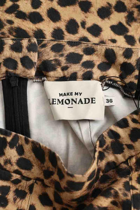 Mini jupe Make My Lemonade  Marron