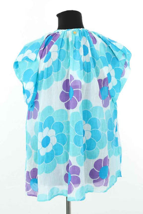 Blouse Antik Batik  Bleu