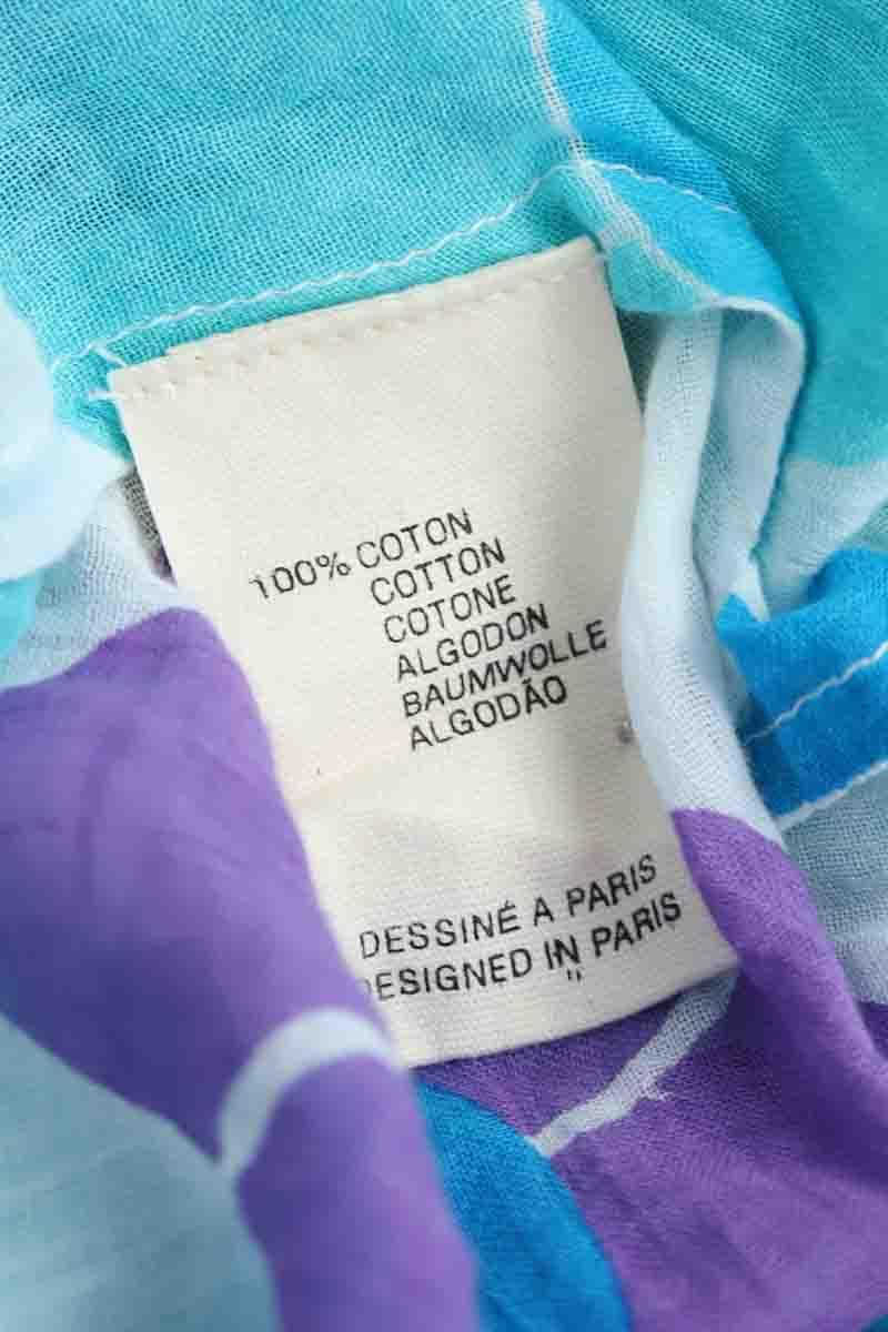 Blouse Antik Batik  Bleu