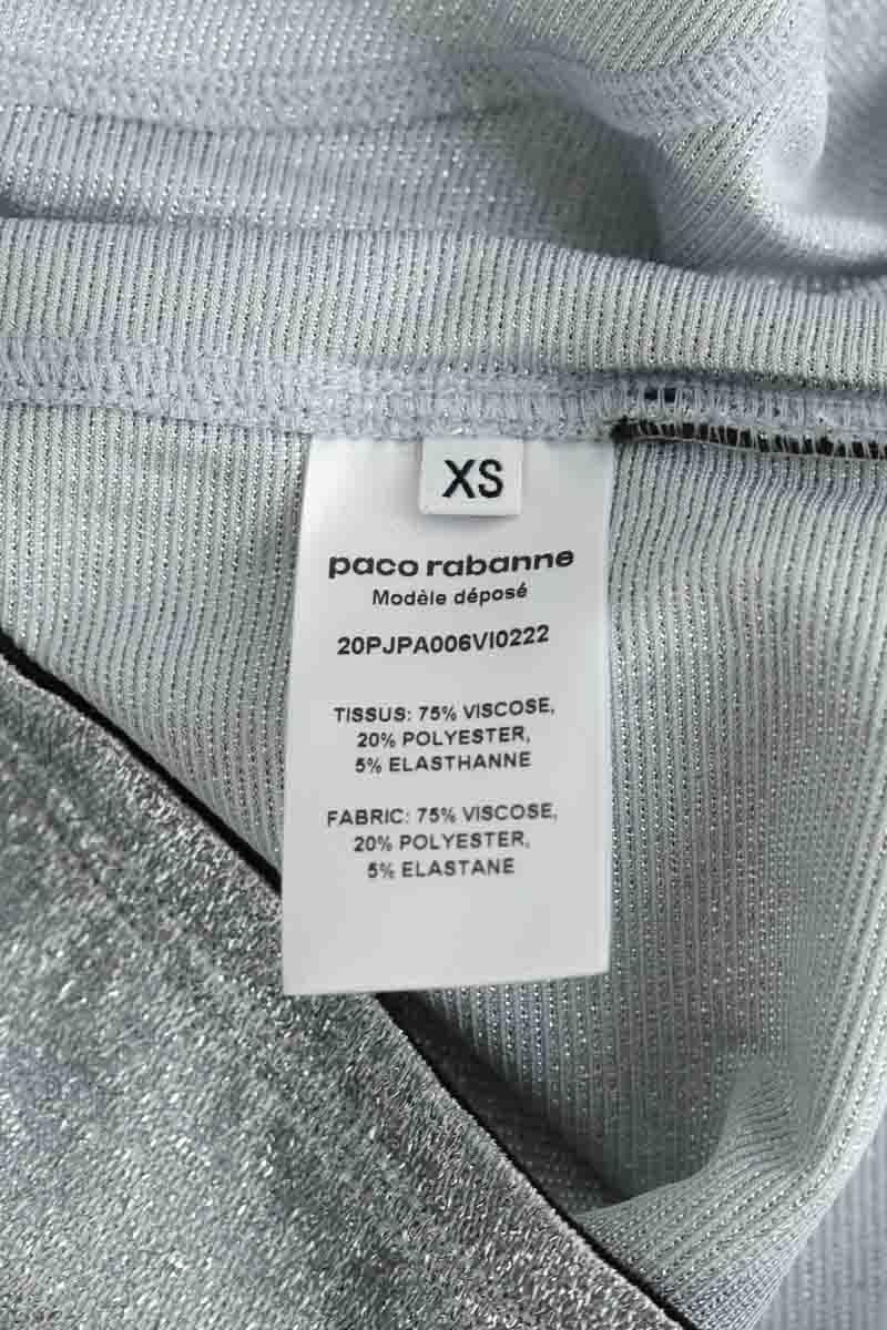 Mini short Paco Rabanne  Argent