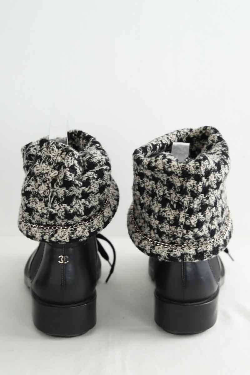 Boots Chanel  Noir