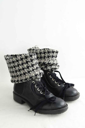 Boots Chanel  Noir