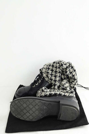 Boots Chanel  Noir