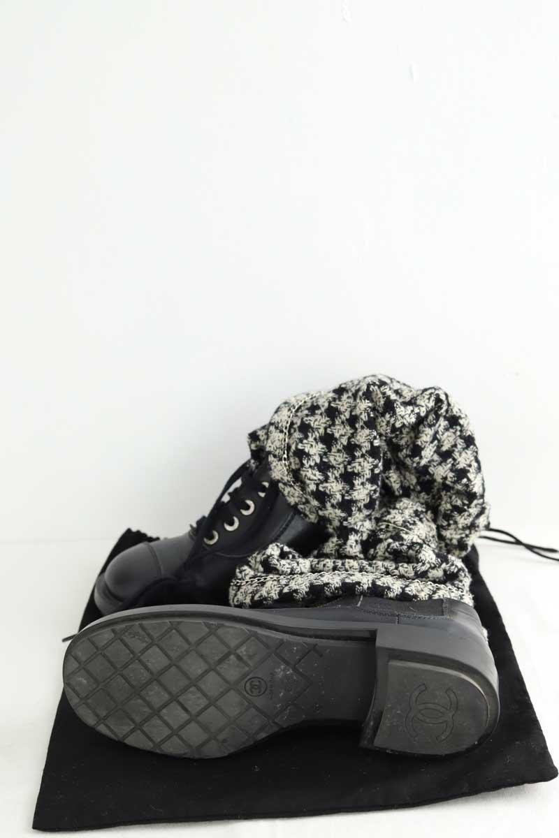 Boots Chanel  Noir