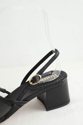 Sandales Rouje  Noir