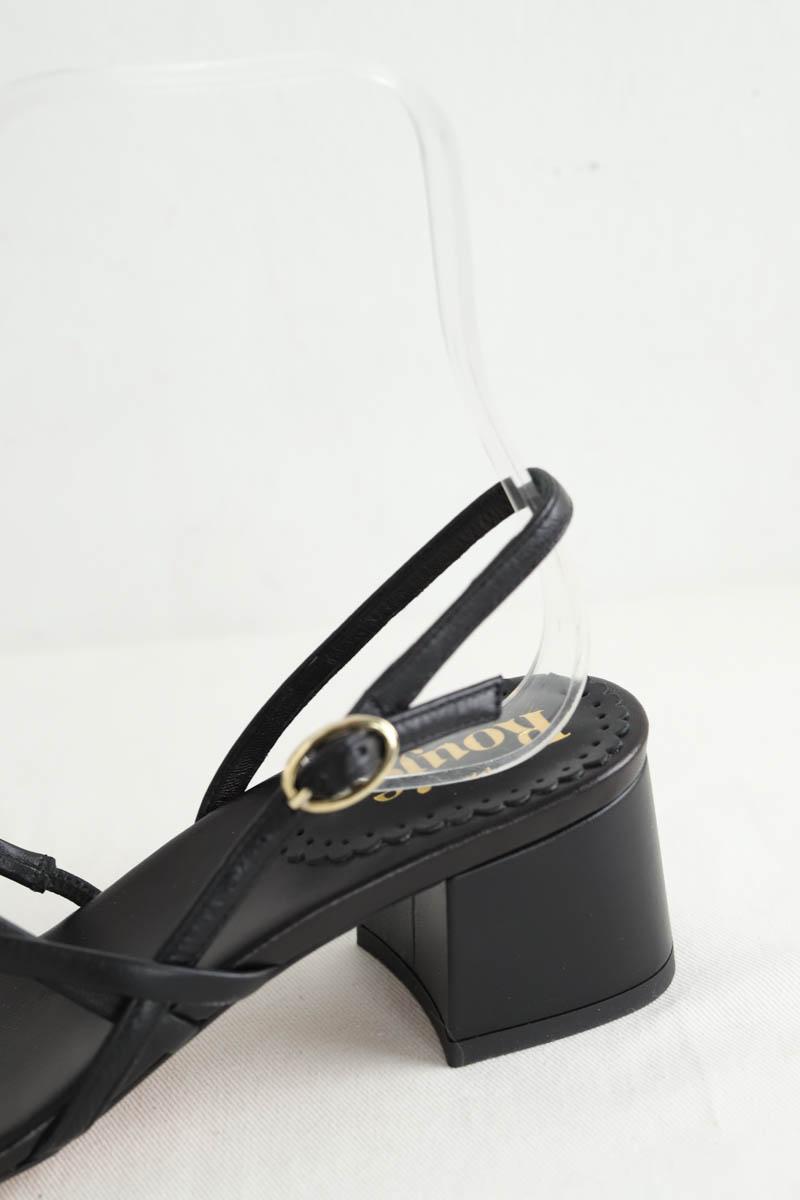 Sandales Rouje  Noir