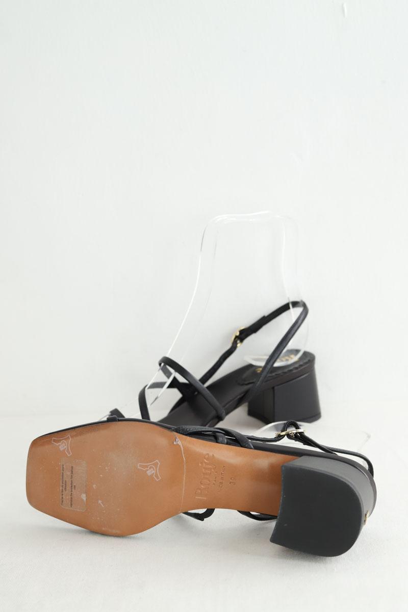 Sandales Rouje  Noir